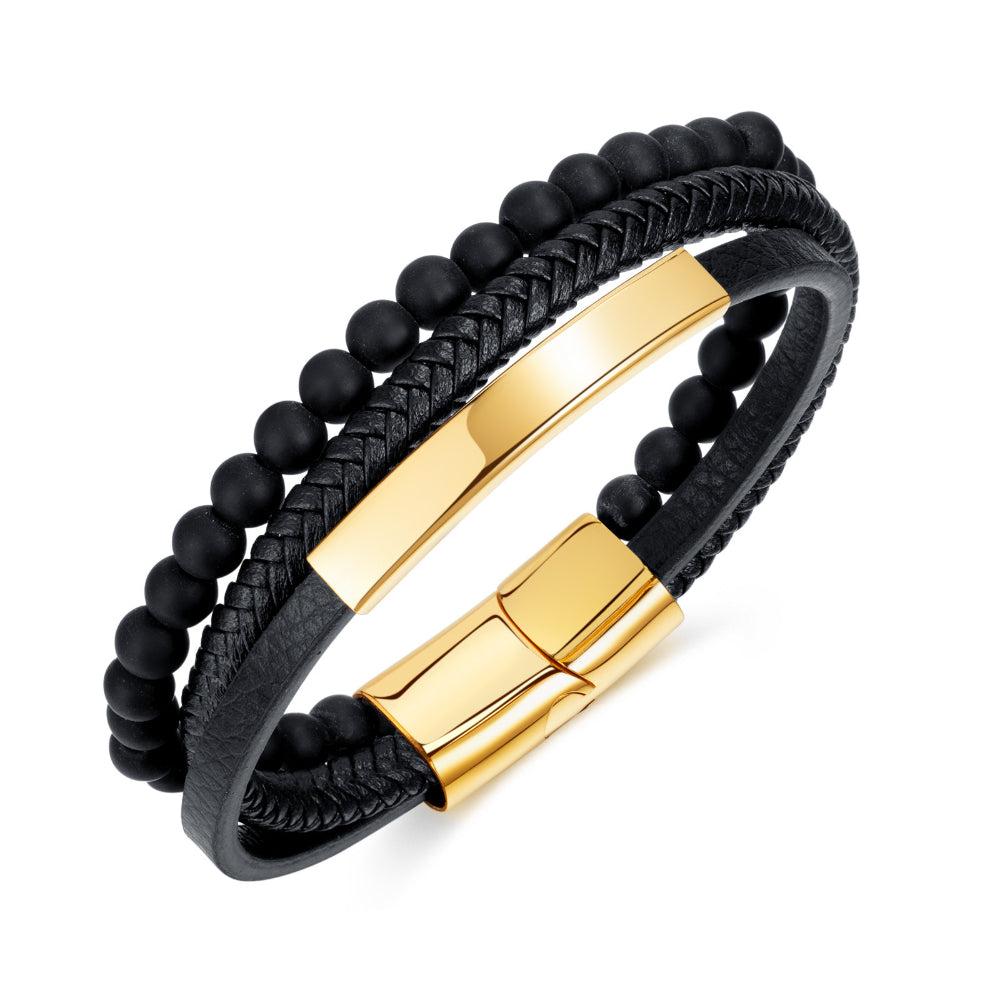 The Signature Noir-Gold Bracelet