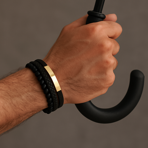 The Signature Noir-Gold Bracelet